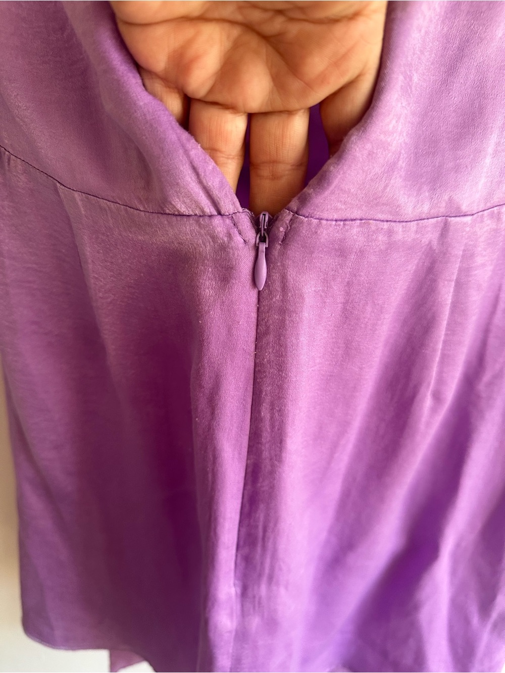 Zara Purple Long Sleeve Mini Dress - Picture 9 of 14